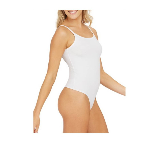 New SPANX Cami Thong Bodysuit, White Size 2X - Picture 3 of 7